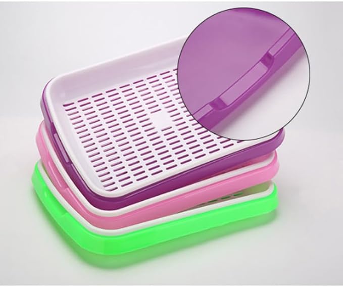 Hemoton Plant Tray 2 Tier Tray 2 Tier Sprouting Kit Soil-Free Wheatgrass Grower Nursery s Germination Bean Sprout Grower Sprouter Veggie Veggie