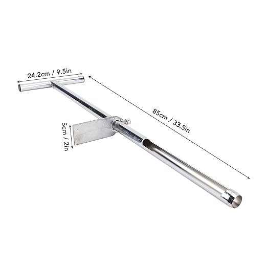 Soil Probe 35 Inch with 2 Bags, Soil Test Kits, T Handle Soil Sampler Probe Rod with Pedal, for Lawn Plant Garden Farm Soil Sampling