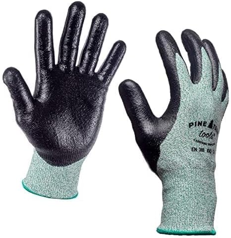 Pine Tree Tools Cut Resistant Gloves Level 5 | Anti Cut Grip Gardening Glove, Electrical Kitchen Work Gloves Men & Women