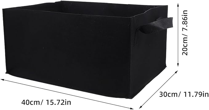POPETPOP 6pcs Compact Bags for Vegetables and Flowers Breathable Root Control Nursery Planters Reusable Garden Grow Bags for Balcony and Outdoor Gardening