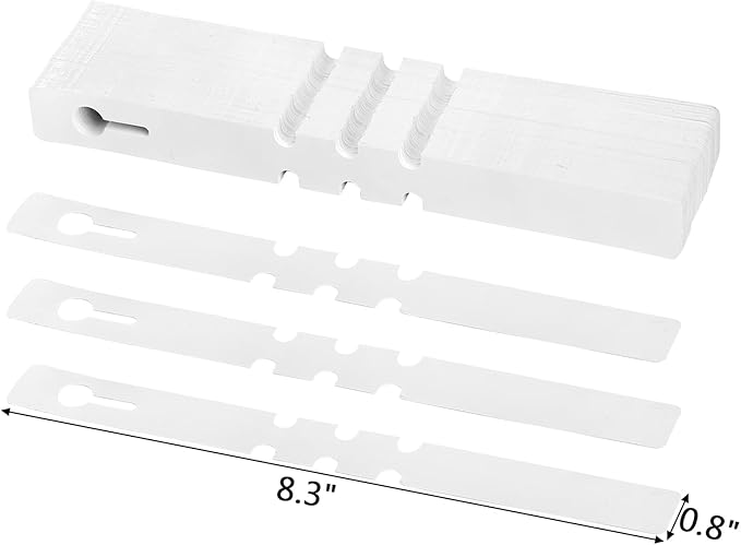 Foraineam 600 Pcs Hanging Plant Tree Tags White Plastic Plant Markers Labels Wrap Around Nursery Garden Plant Tags
