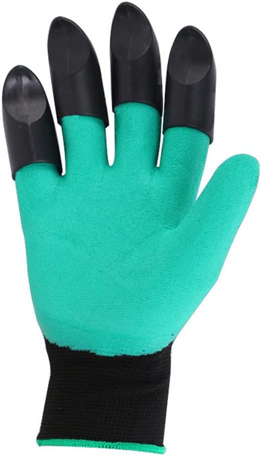 RZJZGZ 2 Pairs Garden Gloves with Claws for Women and Men Both Hands Gardening Work Gloves Garden Gloves Yard Work Safe Gloves for Easy Digging Planting