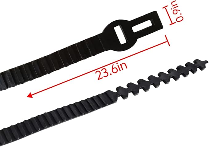 Heavy Duty Tree Stake Supports Adjustable Tree Straightening Ties Tree Limb Bands 5pcs Tree Training System Flexible Rubber Locking Straps - Cable, Plant & Tree Ties for Staking (23.6 Inch)