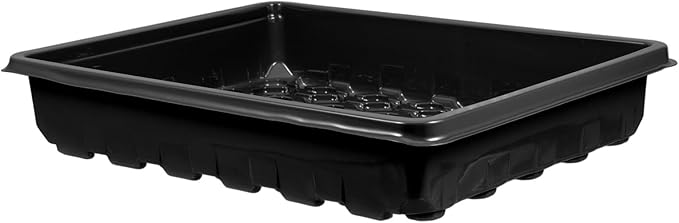 Breathable Seedling Tray with Lid and Large Black Planter Tray for Seed Starting and Sprouting Greenhouse Accessory for Indoor Gardening