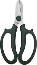 Gardening Scissor Black Sharp Blade Steel Alloy Garden Shears for Cutting Flowers Trimming Plants of Yard Florist Rose Herb Hedge and Fruits Picking