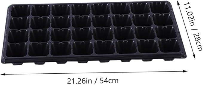 POPETPOP 10pcs Thickened Plant Grow Kit Germination Trays for Outdoor and Indoor Use for Starting Water-Saving and Drought-Resistant for Vegetables and Flowers