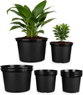 RooTrimmer 3/5/7 Gallon Nursery Pots 9 Pack Set, Plastic Planter with Drainage Holes – Round, Sturdy, Deep Design for Indoor/Outdoor Plants