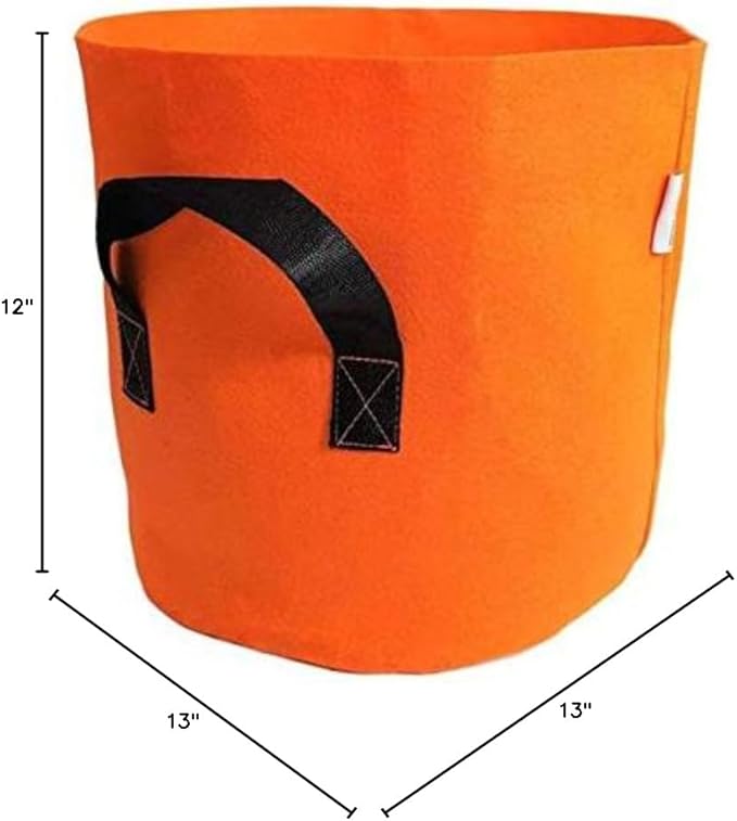 Bootstrap Farmer Grow Bags 7 Gallon, Brown 10 Pack, Colored Fabric Pot for Peppers, Potatoes, Tomatoes and Plants