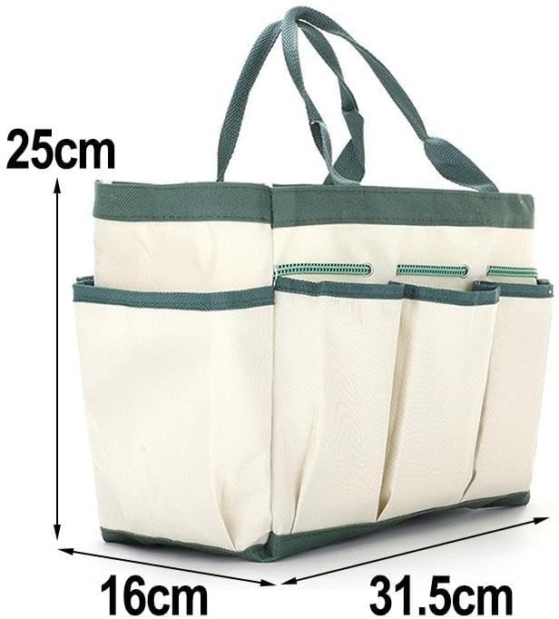 600D Oxford Cloth Garden Tool Storage Bag, Foldable and Portable for Efficient Organization and Transport of Gardening Tools 31 5 * 25 * 16cm