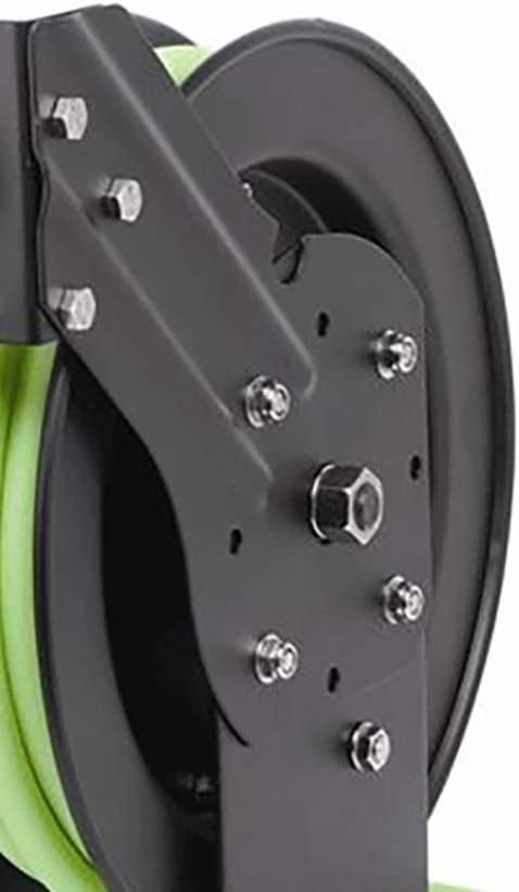 Flexzilla Open Face Retractable Air Hose Reel, 3/8 in. x 25 ft., Heavy Duty, Lightweight, Hybrid, ZillaGreen - L8603FZ