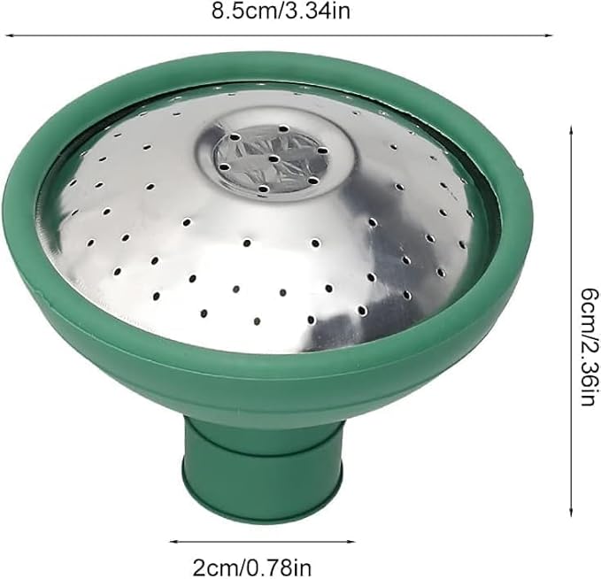 Green Universal Garden Watering Can Rose Head, Water Sprinkler Sprayer, Watering Equipment, Watering Can Spout Cover Nozzle Replacement, Fit All Watering Can