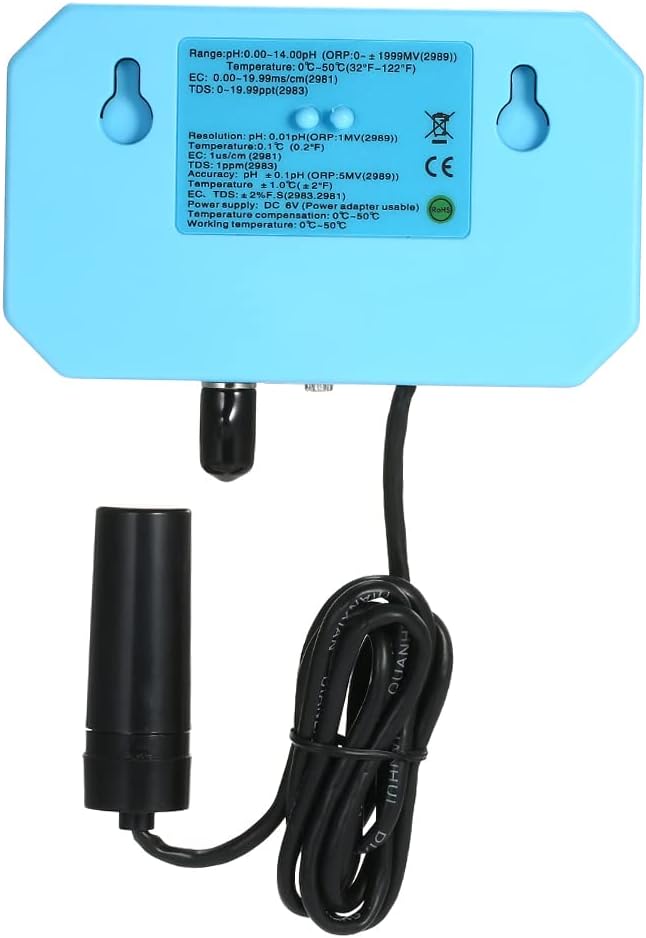 Professional 3 in 1 pH/EC/Temp Meter Water Detector Multi-Parameter Digital LCD Tri-Meter Multi-Function Water Quality Monitor Multiparameter Water Quality Tester
