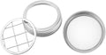 Cabilock Stainless Steel Sprouting Jar Lid and Floral Arrangement Insert for Mason Jars, Portable Grid Cover with Dual Section Design, Versatile Kitchen Canning Accessory for Seed Sprouting