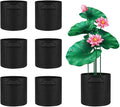 6 Pcs Lily Plant Pots for Pond, 1 Gallon Aquatic Pond Planter, Breathe Reusable Grow Bags with Handles for Aquatic Plants, Water Lily, Lotus, Potato,Onion,Flowers
