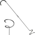 Compost Aerator Tool, Heavy Duty Spiral Compost Turner with Ergonomic Handle, Manual Soil Aeration Tool for Garden Compost Bin and Backyard Pile Mixing