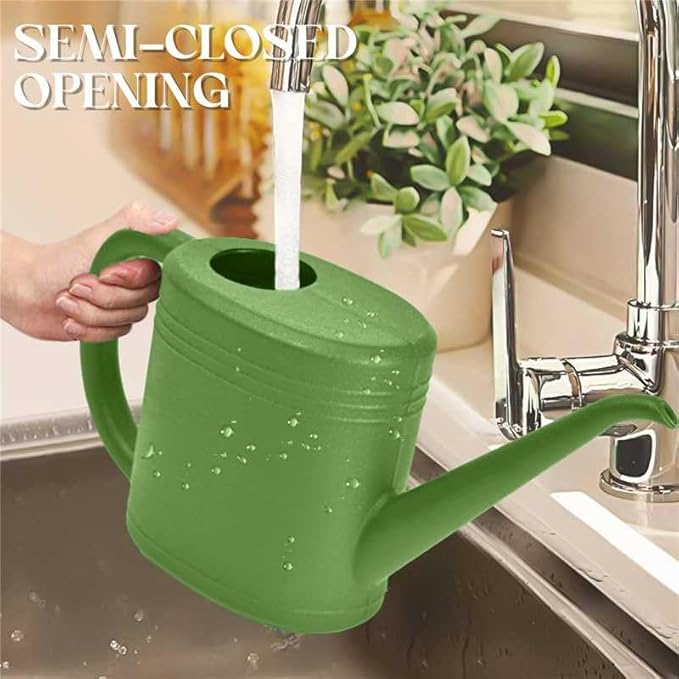 Plant Watering Can for Home Garden - with Long Spout - 1/4 Gallon - Green