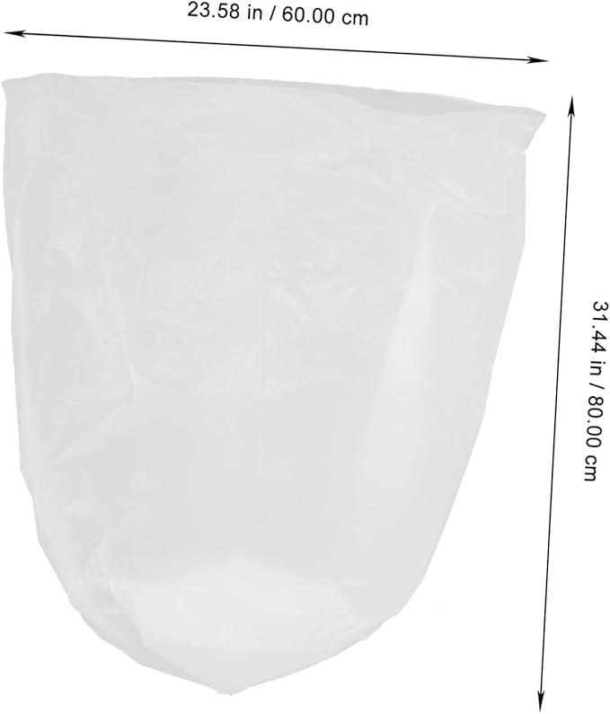 2 Rolls Biodegradable Compost Bags Large Thick Reusable Lawn Gardening Waste Bags for Organic Fertilizer and Cleanup