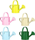 Yardwe 5pcs Kids Metal Watering Cans, 8.5 Oz Mini Iron Watering Pots with Long Spout and Comfortable Grip Handle for Indoor Plants, Garden, Home, 6.3 x 2.9 Inch