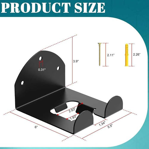 (2 Pack) Garage Organizer Trimmer Rack, Wall Mount Garden Power Tool Hanger Weed Holder,Weed Wacker Wall Rack Garage Tool Organizer for Grass Trimmer, Hedge Trimmer,Garage Tool