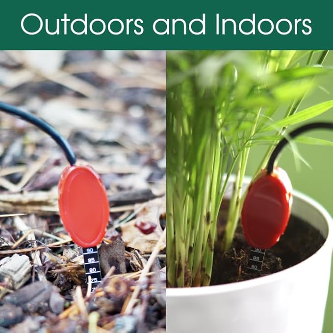 Professional Grade Digital Soil Moisture Meter with Dielectric Probe, Highly Accurate, Probe Will Never Corode, Graphical Backlit Display, Rugged Easy Grip Hand Held Case