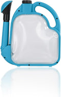 Foldable Watering Can 0.8 Gallon Transparent Plastic with Long Spout & Ergonomic Handle, Compact for Indoor Outdoor Plants（Blue