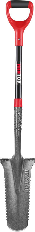 Drain Spade Digging Spade Shovel Trenching Spade Garden Spade Shovel for Deep Digging Transplanting,44 inches
