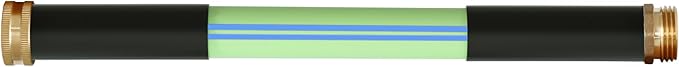 Atlantic Heavy Duty Garden Hose 1 ft x 5/8 Inch Green, Short Connection Leader Hose (1 Foot)