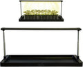 Epic Gardening Seed Starting Grow Light - Full-Spectrum LED with Adjustable Height & Integrated Tray for Indoor Seedlings | Energy-Efficient, Long-Lasting Light with Timer (Standard)