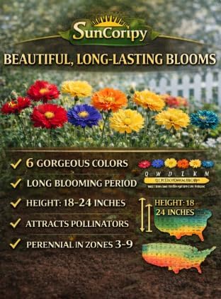 900 Pcs Cornflower Seeds (Centaurea cyanus) – Vibrant Wildflower Seeds for Pollinator Gardens, Butterfly & Bee Friendly, Annual Flower Seeds for Garden Borders, Pots, and Flower Beds (Dark Green)