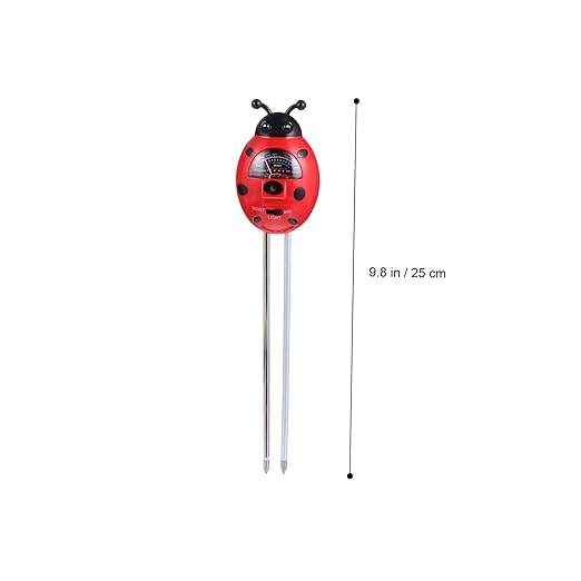 POPETPOP Ladybug Soil Tester for Gardening Soil Moisture Ph Light Levels Garden Tool Kit