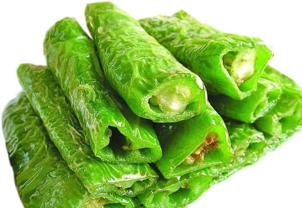 Organic Asian Pepper Seeds for Planting Vegetables and Fruits for 虎皮尖椒,Non-GMO Heirloom Seeds Chile Pepper Seed for Home Vegetable Garden Hydronic Pods-30ct+ Vege Seeds:Japanese Shishito