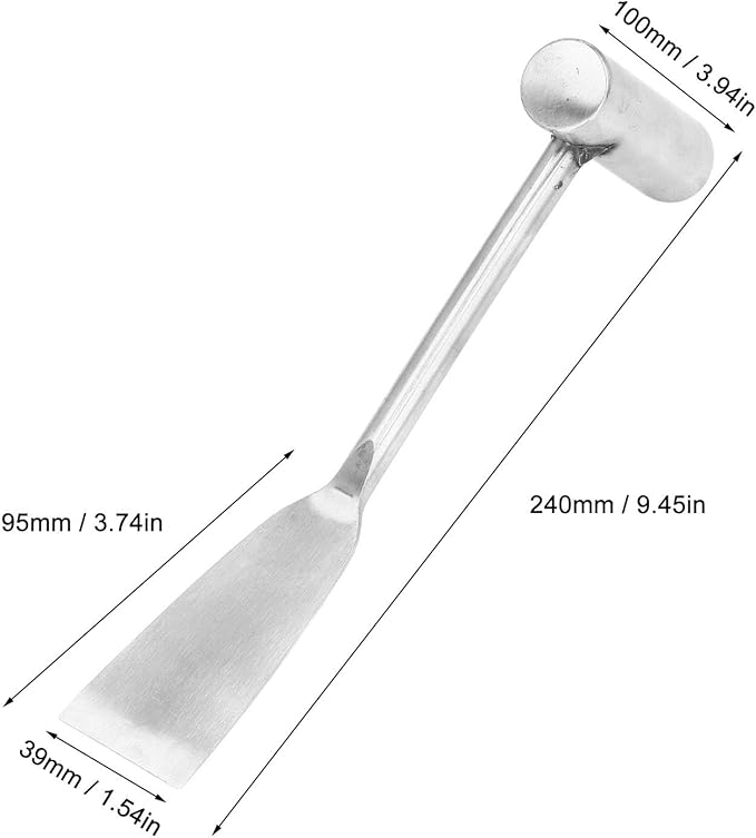 Garden Shovel Hand Trowel Spade Shovel, Stainless Steel Gardening Hand Tools for Planting Transplanting Weeding Digging(Width 39MM)