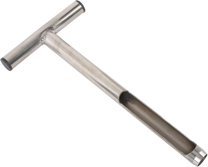 12in Soil Probe, Stainless Steel Soil Sample Probe with 2 Bags, T Handle Soil Test Probe Kits Tool for Soil Sampling, Home Plant Care, Garden, Farm, Lawn