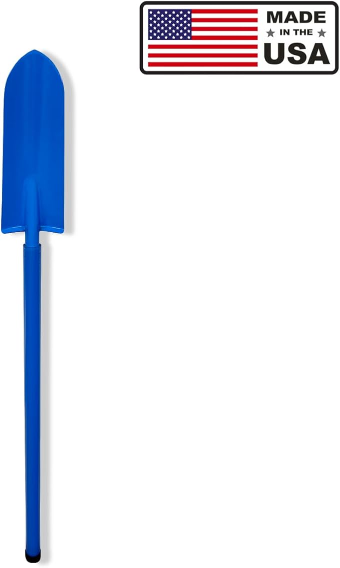 Heavy-Duty All-Steel Shorty Sharpshooter Shovel - Weighted Long Handle and Hardened/Heat-Sharpened Chromoly 15 Inch Head (Shorty)