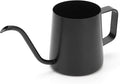 350ml Small Watering Can for Indoor Plants, 12oz Mini Plant Watering Pot with Long Spout and Handle, Black Tiny Stainless Steel Watering-Can for Outdoor Indoor Plants Flower Garden