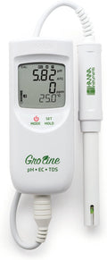 GroLine Hydroponic Waterproof pH/EC/TDS/Temperature Portable Meter