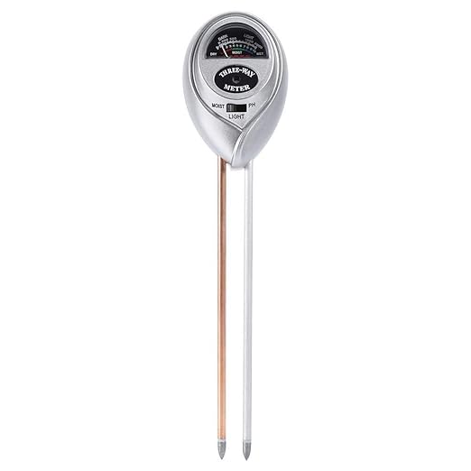 Hakeeta 3-in-1 Soil Moisture/Light/pH Test Kit, No Battery Needed, Tabletop Mount, Color: Not Specified, Part Number: Hakeetab2rc6fxatn