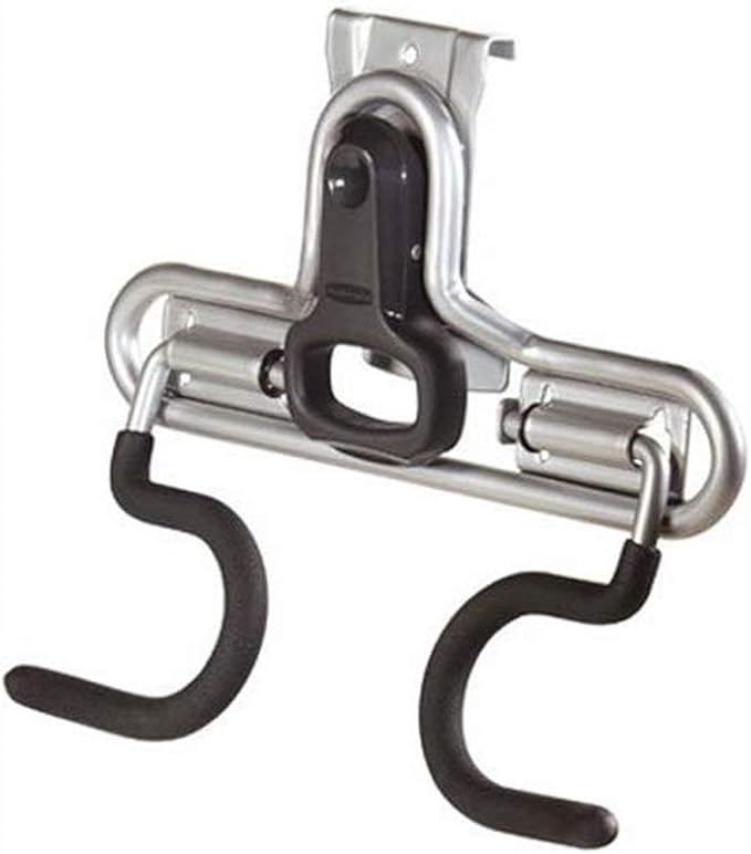 Rubbermaid Fasttrack Wall Double S Hook 2 Handle Garage Storage Organizer Rack for Hand Tools (2 Pack)