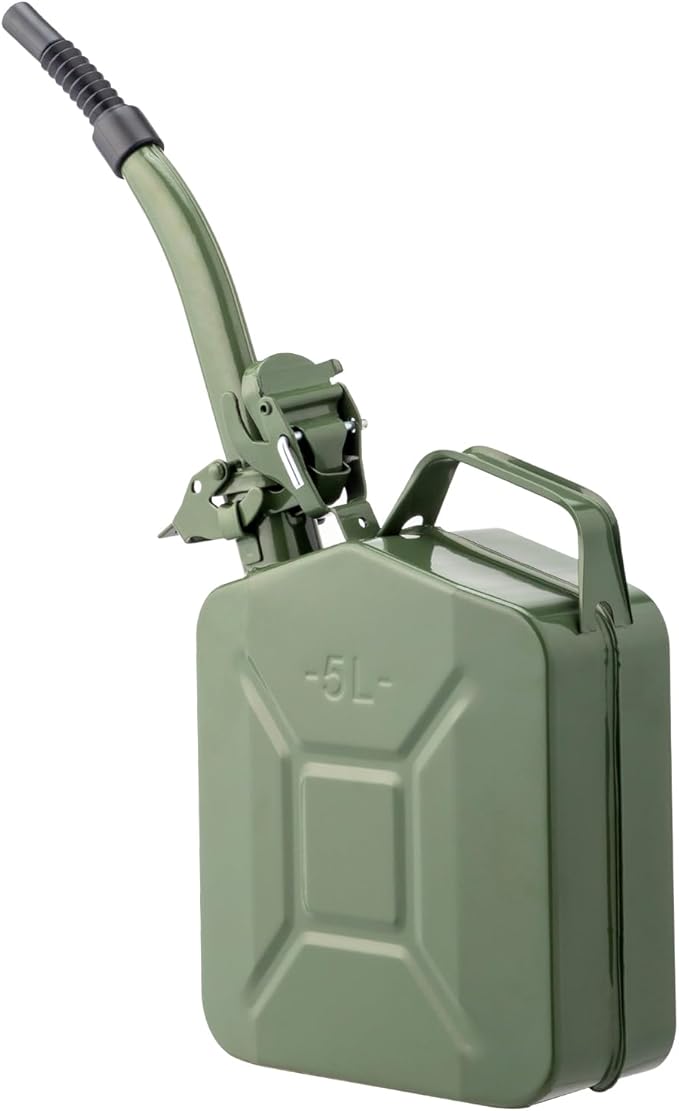 Metal Storage Watering cans, Versatile Water Can, Steel Jar for Cars Trucks Durable Automotive Equipment (5L)