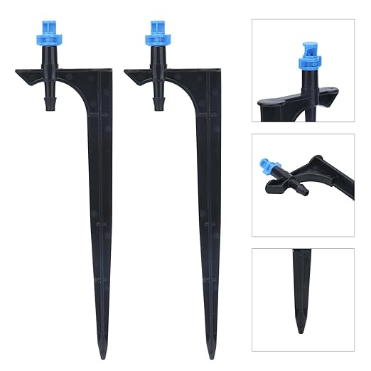 Drip Irrigation System, Irrigation System for Garden Greenhouse Micro Drip Irrigation Kit Automatic Irrigation System Courtyard Spray Plant Watering System with Adjustable Nozzle Emitter(20PCS)