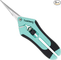 3 Packs Pruning Shears, Garden Trimming Scissors, Gardening Hand Pruning Snips, Titanium Coated Precision Bonsai Pruning Shears, Convenient and Efficient Flower Cutters (Blue)