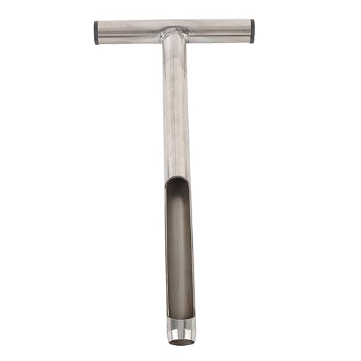 Stainless Steel Soil Sampler | 12in T - Handle Probe for Garden/Lawn/Farm | Portable Soil Test Kit with 2 Reusable Bags | Sturdy Soil Sample Tool