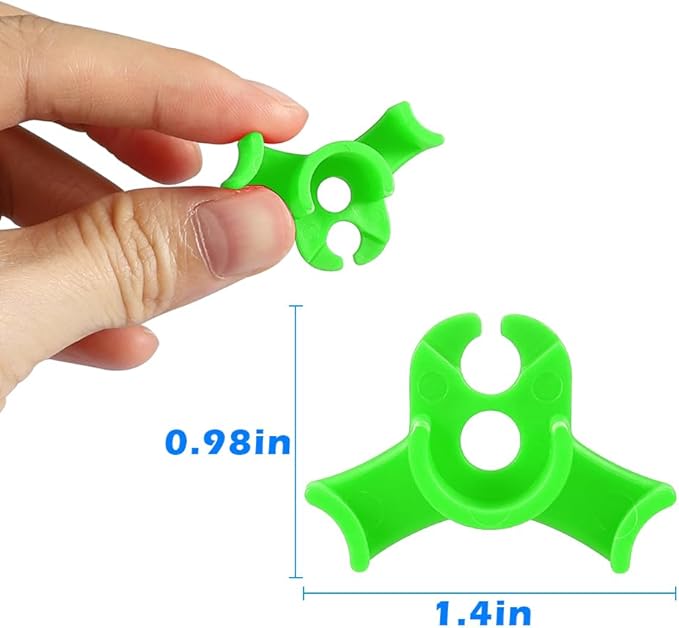 90 Pack Plant Bender Angle Adjustable Plant Training Clips Low Stress Training Clips 90 Degrees Plant Stem(Circle Style,Green)