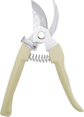 Pruning Shears for Gardening, 1 Pack Garden Scissors for Cutting Fresh Flowers, Floral Clippers for Plants, Fruits (Yellow)