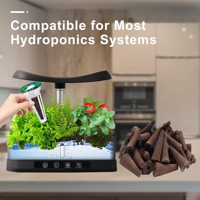 YBB 24 Sets Seed Pod Kit for Aerogarden, Hydroponics Sponges Grow Anything Kit Garden Seed Starting System Indoor Hydroponics Supplies with Seed Dispenser