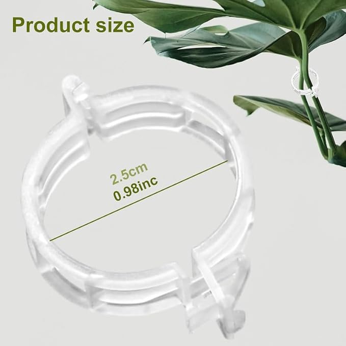 Garden Plant Clips, 2026 Secured Plastic Plant Clip Garden Clips for Climbing Plants Portable Tomato Clips for Climbing Plants, Plant Support Clip Tomato Grape Vine Plant Clips(White 100Pcs)