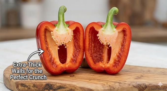 40ct Sweet Bell Pepper Seeds for Planting,Green & Red Bell Pepper,Non-GMO Heirloom Seed Vegetable Seeds for Home Vegetable Garden&Hydronic Pods-Veggie Seeds:California Wonder