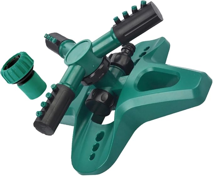 Automatic Lawn Sprinkler 360 Rotary Irrigation System with Ground Stake for Garden and Vegetable Watering Durable Lawn Sprinkler for Efficient Yard Irrigation