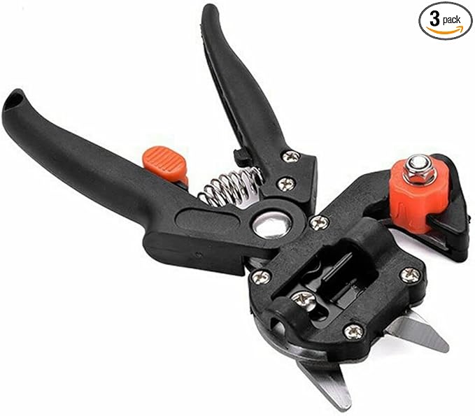 2 in 1 Grafting Tool Pruner Kit Gardening Pruning Tool for Fruit Tree Grafting Branch Trimming Cutting