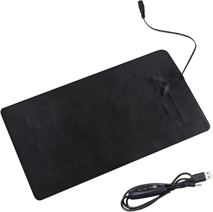 Seedling Heat Mat - PVC Leather Plants Heat Mat, Waterproof 8.5W Plant Heating Pad | 45℃-50℃ USB Warm Hydroponics Heating Pad, 3 Adjustable Temp Settings Plant Starter Heat Mat for Indoor Plants
